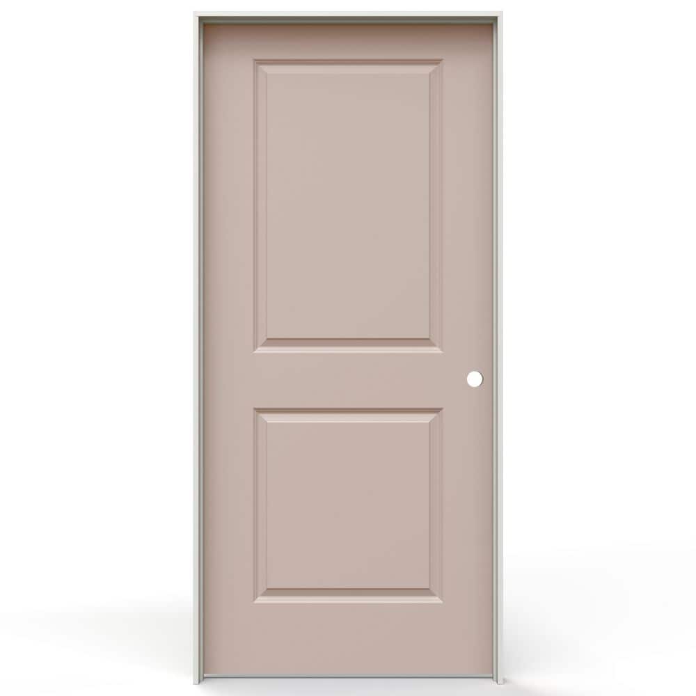 36 in. x 80 in. Carrara 2 Panel Square Left-Handed Solid Core Blush Molded Composite Single Prehung Interior Door price history on PriceWatchPro
