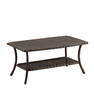 Brentwood Full-Woven Wicker Outdoor Patio Coffee Table