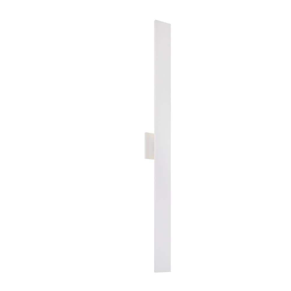 KUZCO Vesta 50 in., 1-Light 60-Watt White Integrated LED Wall Sconce ...