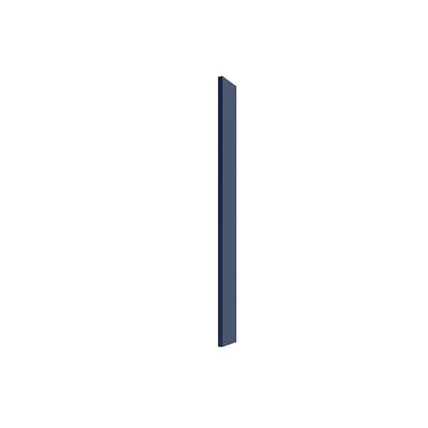 WeatherStrong Miami Sapphire Blue Matte 6 in. W x 0.625 in. D x 42 in. H Flat Stock Assembled Base Kitchen Cabinet Outdoor Filler