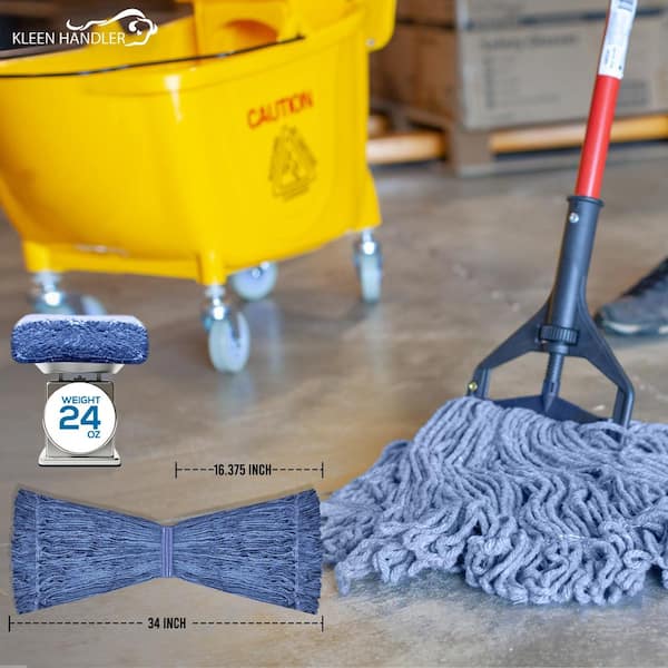 BISON LIFE 1.25 in. Loop End Commercial String Mop Blended