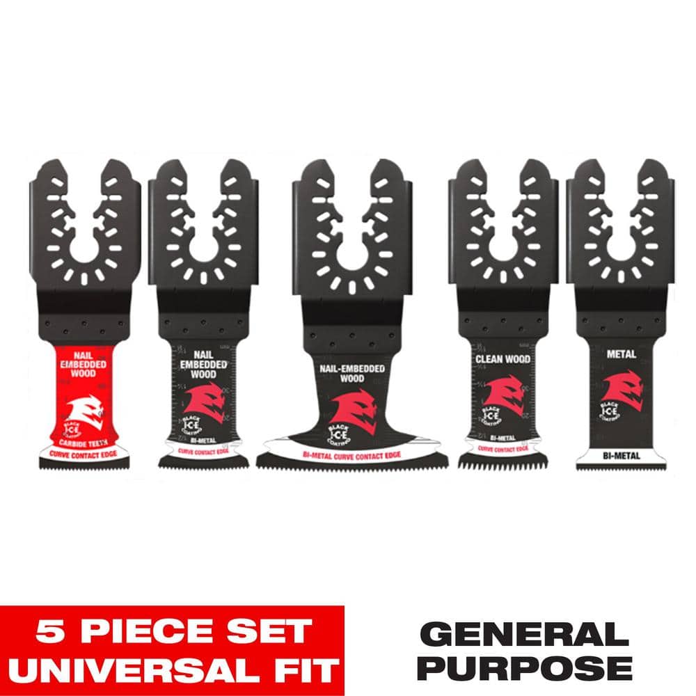 DIABLO Universal Fit Wood and Metal Bi-Metal & Carbide Oscillating Blade Set (5-Piece) DOU5SPC - The Home Depot