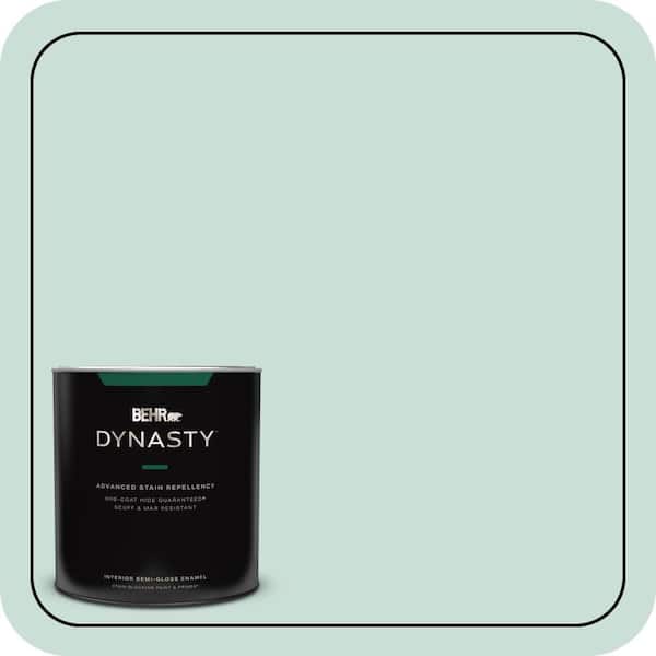 BEHR DYNASTY 1 qt. #M430-2 Ice Rink Semi-Gloss Enamel Interior Stain-Blocking Paint & Primer