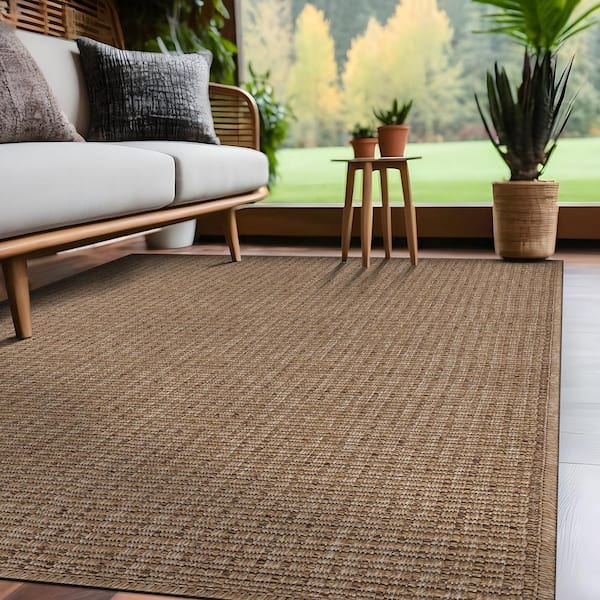 Royal Natural 8 ft. x 10 ft. Solid Indoor Area Rug