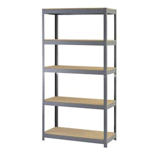 4 Tier MDF Metal Stand Grey - L&GTOOLS