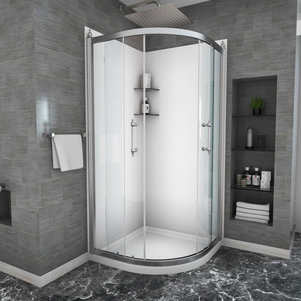 36 in. W x 72 in. H Neo Angle Pivot Framed Corner Shower Enclosure in Chrome Finish price history on PriceWatchPro