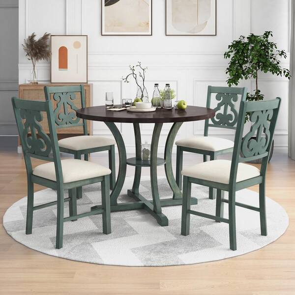 dining table set green