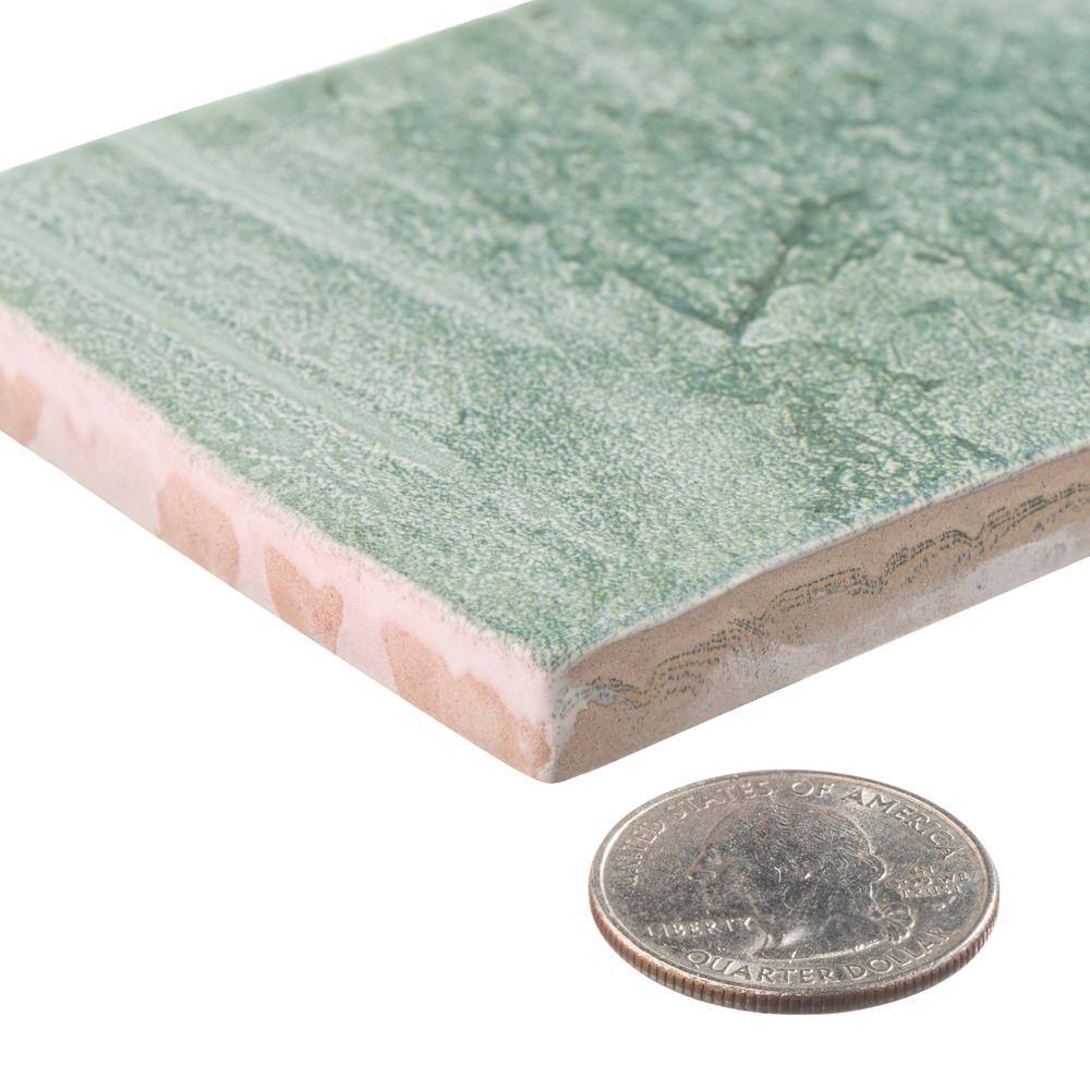 Splash Viridian Green 3" x 12" Glossy Ceramic Subway Tile