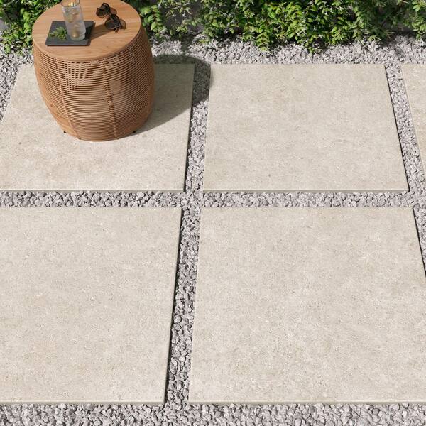 Corso Italia Sample - Pietra Chrome 6 in. x 6 in. x 0.75 in. Concrete Look Porcelain Paver