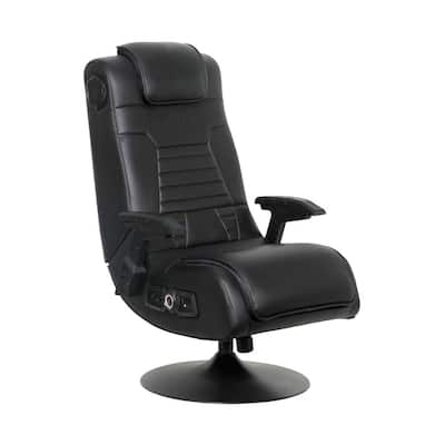 Pro Series+ 2.1 Audio with Vibration Pedestal Gaming Chair, Black