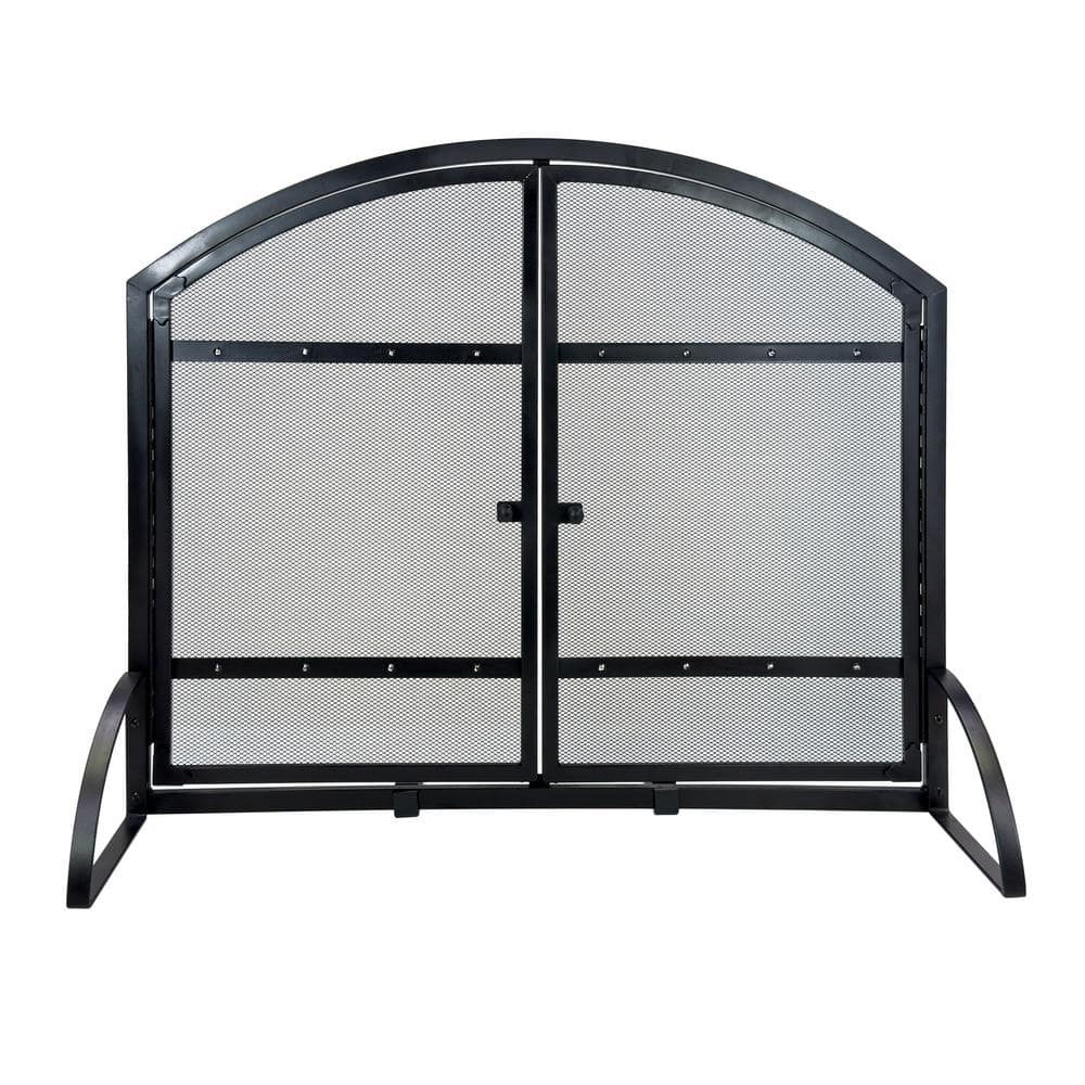 Pleasant Hearth Harper 1-Panel Fireplace Screen with Doors FA338S