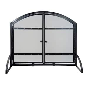 Harper 1-Panel Fireplace Screen with Doors