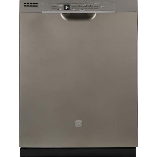 GE 24 in. Slate Front Control Built-In Tall Tub Dishwasher 120-Volt with Steam Cleaning and 54 dBA