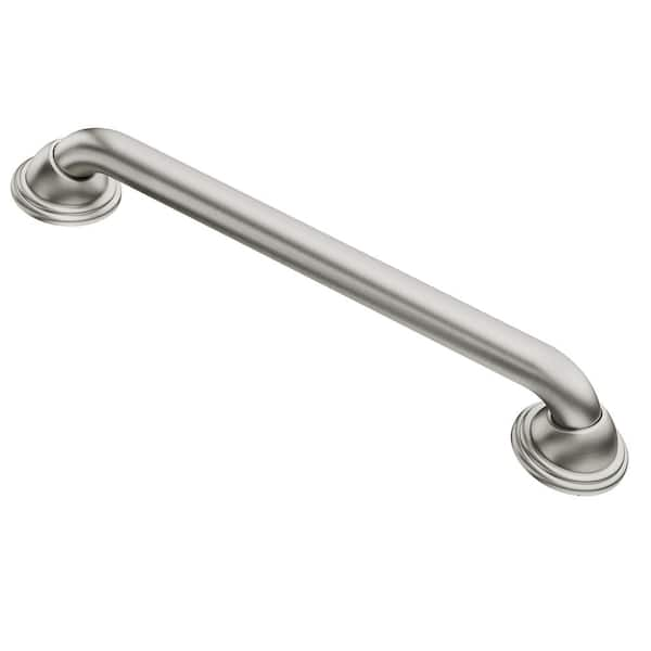 MOEN Home Care Designer Elite 24 in. x 1-1/4 in. Concealed Screw Grab Bar with SecureMount in Brushed Nickel