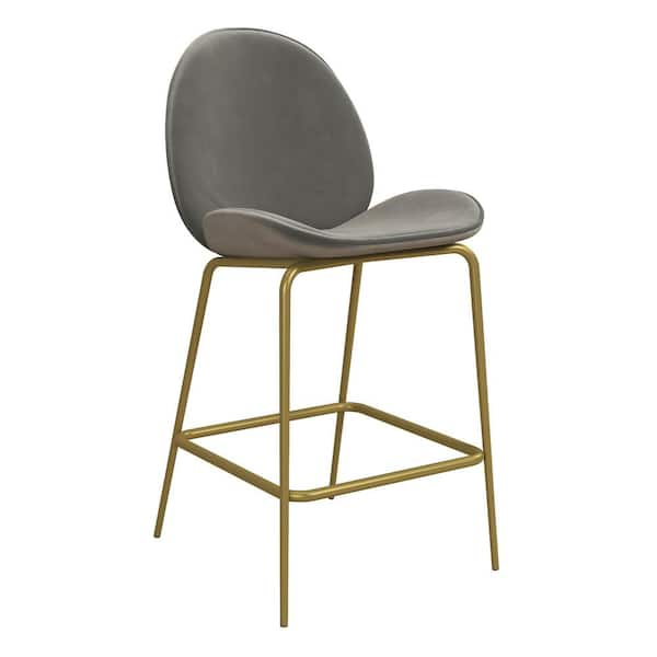 cosmoliving by cosmopolitan astor upholstered counter stool