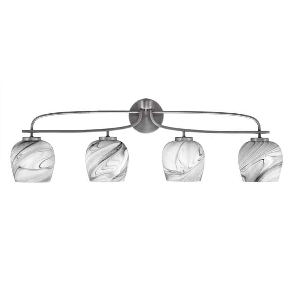 Unbranded Olympia 37.75 in. 4-Light Graphite Vanity Light