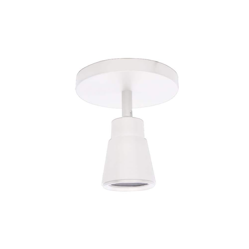 Solo Adjustable 1-Light LED 3000K Monopoint in Black with Acrylic Diffuser