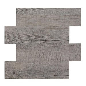 Wood Subway 10.83 in. x 11.81 in. SPC Peel and Stick Backsplash Tile (0.9 sq. ft./pack)