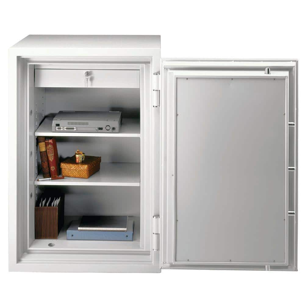 Medium Light Gray Fireproof Safe with Combination Lock