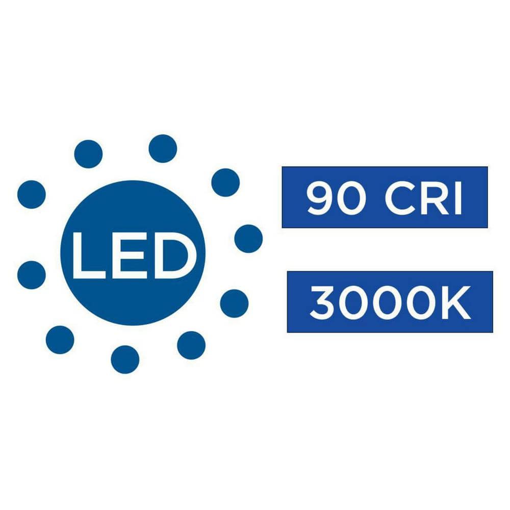 Satin White Aluminum LED Recessed Downlight, 7-Inch