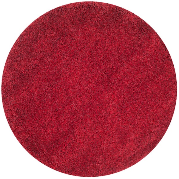 Safavieh California Red 7 Ft X, Round Red Area Rugs