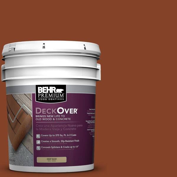 BEHR Premium DeckOver 5 gal. #SC-142 Cappuccino Solid Color Exterior Wood and Concrete Coating