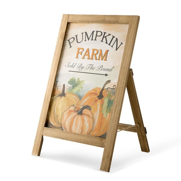 Glitzhome® Halloween Wooden Standing Easel Sign Décor