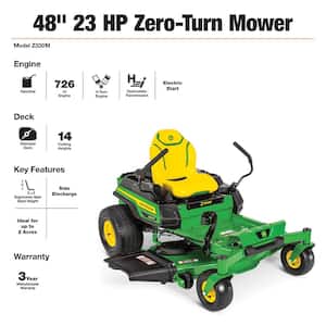 Z330M 48 in. 23 HP Dual Hydrostatic Gas V-Twin Zero Turn Riding Lawn Mower