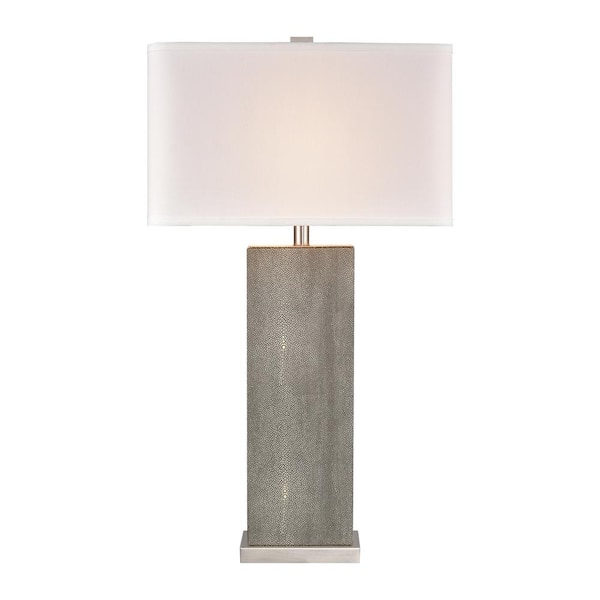 Titan Lighting Lincolnton 34 in. Light Gray Table Lamp