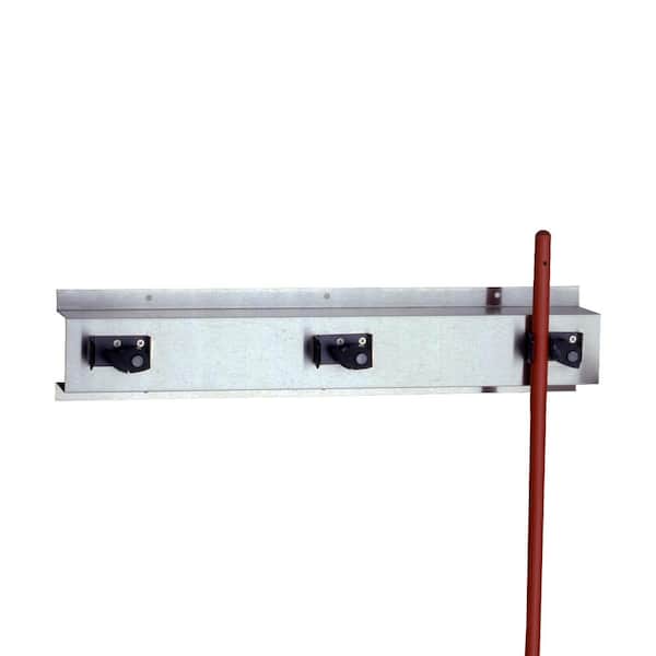 BOBRICK 24 in. W Mop and Broom Holder B223x24 The Home Depot