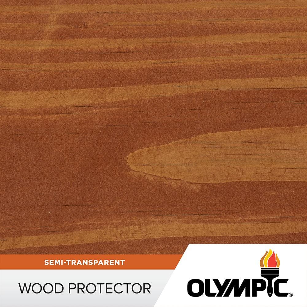 Olympic Wood Protector 1 gal. Redwood Semi-Transparent Olympic Wood Protector 1 gal. Redwood Semi-Transparent