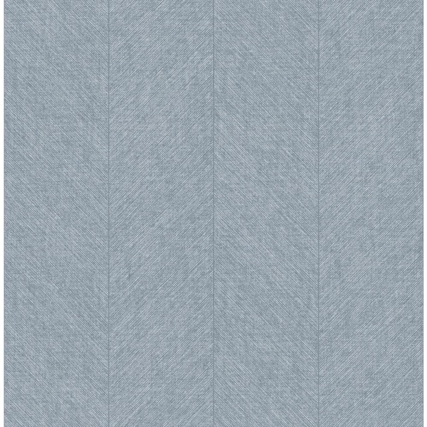 Kallam Blue Chevron Non-Pasted Wallpaper