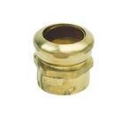 1-1/2 in. O.D. Compression x 1-1/2 in. O.D. Male Sweat Brass Waste Connector with Die Cast Nut in Rough Finish
