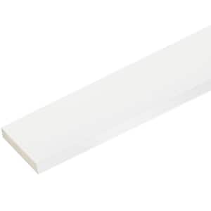 3/4 in. x 4-1/2 in. x 8 ft. White PVC Trim (6-Pack)