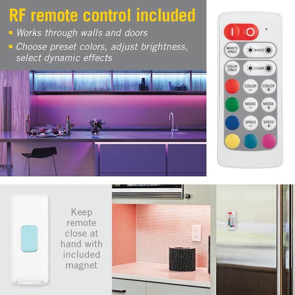 Armacost Lighting RGB/W Color, White LED Remote Controller 723422 - The  Home Depot
