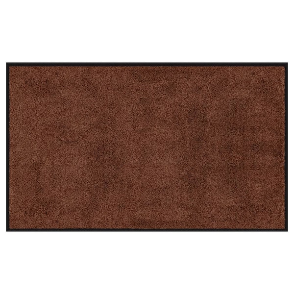 Bungalow Flooring Dirt Stopper Supreme 36 in. x 72 in. Door Mat Brown Black