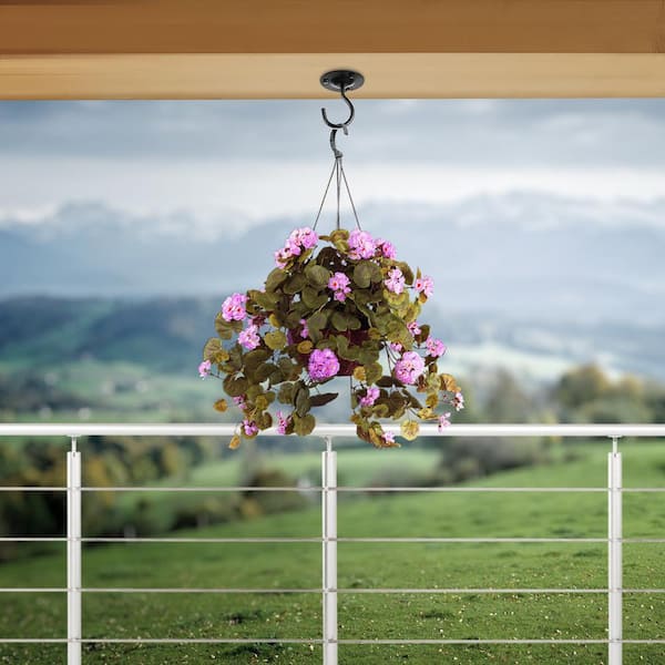 Stainless Steel Ceiling Hanger Iron Overhead Hooks Flower Basket