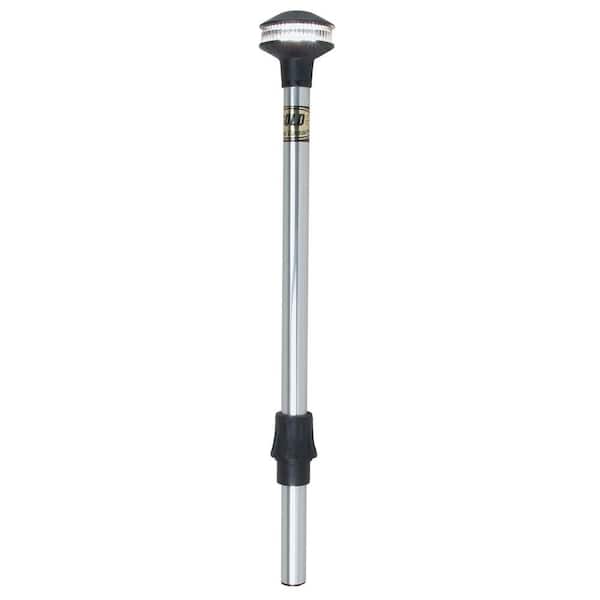 Perko Inland-Series Reduced Glare White All-Round Pole Light - 60 in. Height, 0° Rake