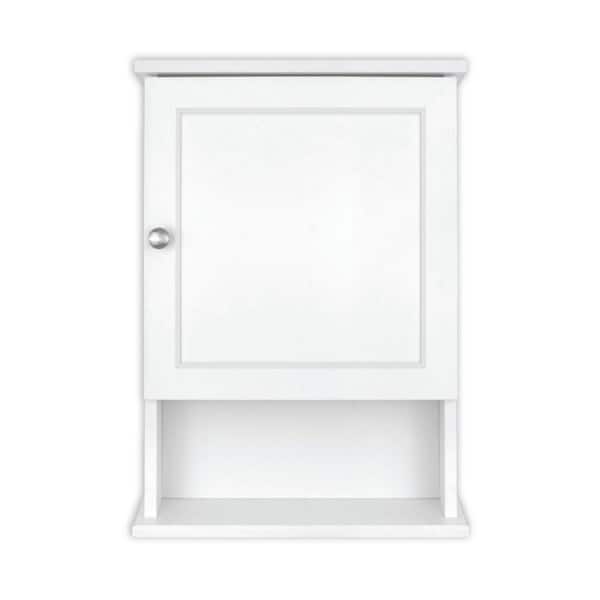 23 in. W x 16 in. H Rectangular White Recessed or Surface Mount Medicine Cabinet without Mirror