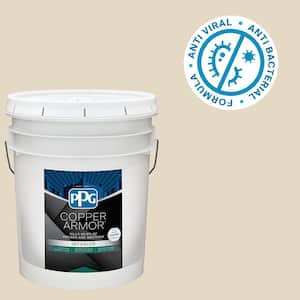 5 gal. PPG1085-2 Bone White Eggshell Antiviral and Antibacterial Interior Paint with Primer