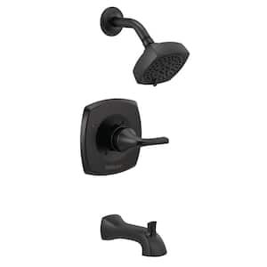 Parkwood 1-Handle Wall-Mount Tub and Shower Faucet Trim Kit in Matte Black (Valve Not Included)