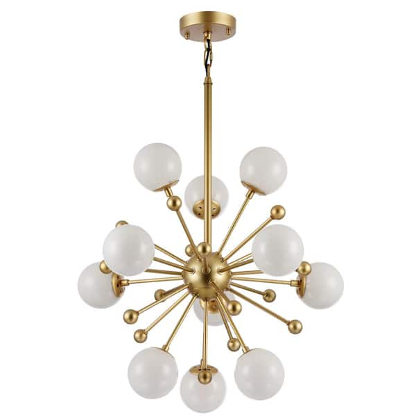 Celine 11-Light Gold Chandelier DU85 - The Home Depot