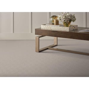 Upland Grid Pebble Stone Custom Area Rug with Pad