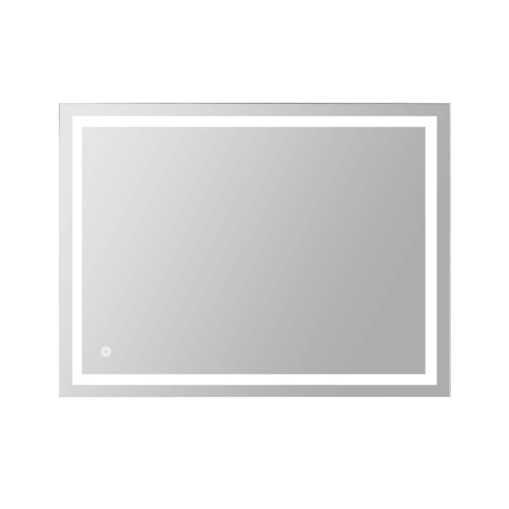 Horizontally/Vertically Hung 32 in. W x 24 in. H Rectangular Frameless Anti