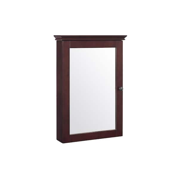CROSLEY FURNITURE Lydia 19.25 in. W x 28 in. H x 5.25 in. D Surface Mount Medicine Cabinet in Espresso