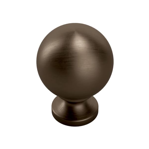(1-Pack) Orb 1-3/16 in. (30 mm) Modern Matte Bronze Oval Cabinet Knob