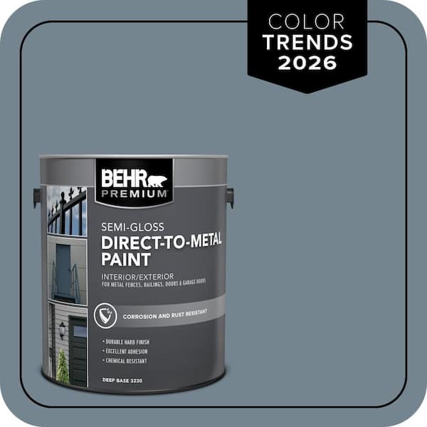 BEHR PREMIUM 1 gal. #N480-5 Adirondack Blue Semi-Gloss Direct to Metal Interior/Exterior Paint