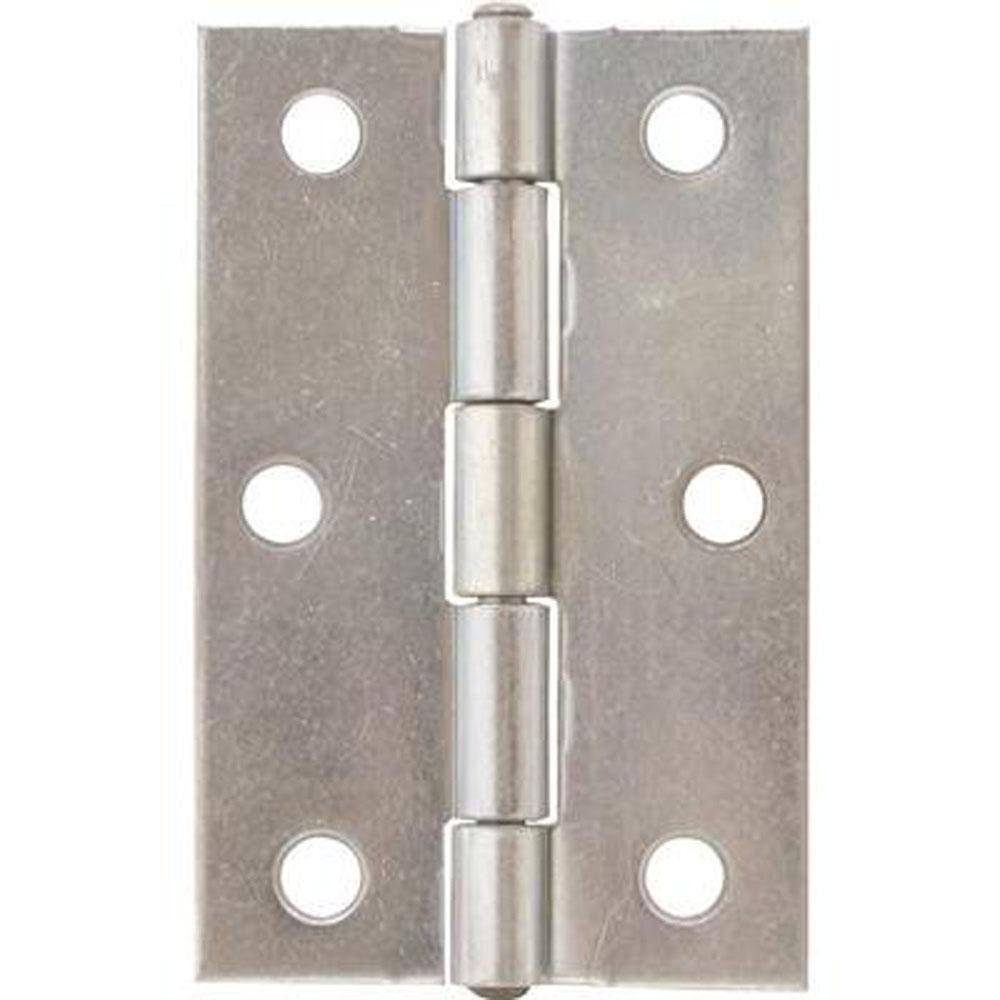 ULTRA HARDWARE 11/2 in. Zinc Narrow Utility Hinge (2Pack) 60924 The