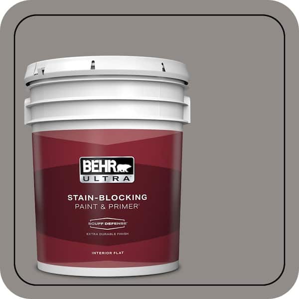 BEHR ULTRA 5 gal. #790F-4 Creek Bend Extra Durable Flat Interior Paint & Primer