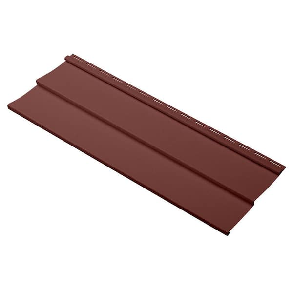 Ply Gem Take Home Sample Dimensions Double 4 in. x 24 in. Vinyl Siding in Russet Red